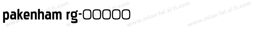 pakenham rg字体转换